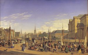 Blick von Gammel Strand auf Christiansborg