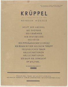 Krüppel von Heinrich Hoerle