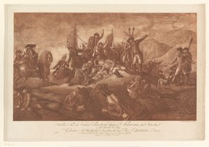 Heldentod von Christoph Schwerin in der Schlacht um Prag
