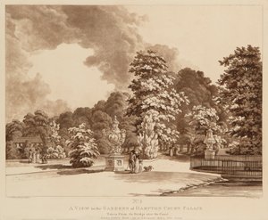 Ansicht der Gärten des Hampton Court Palace