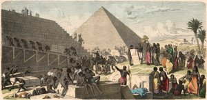 Altes Ägypten: Bau der Pyramiden, 1866