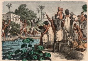 Antikes Ägypten: Wasserstechen, 1866