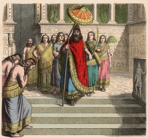 Assyrer: König und Gefolge