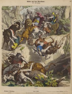 Karthagische Löwenjagd von Heinrich Leutemann