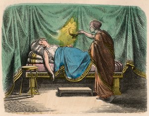 Griechenland zur Zeit der Republiken: Bett von Heinrich Leutemann