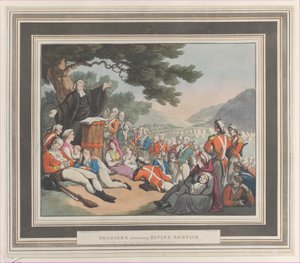 Soldaten beim Gottesdienst, 1. August 1798 von Heinrich Schutz