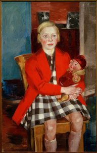 Mädchen mit Puppe