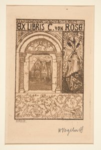 Exlibris von Heinrich Vogeler