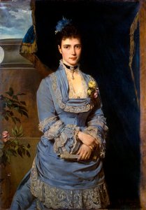 Porträt der Großherzogin Maria Fjodorowna, Prinzessin Dagmar von Dänemark, 1847-1928, 1874