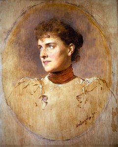 Porträt einer jungen Frau von Heinrich von Angeli