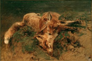 Zwei Füchse von Heinrich von Zügel