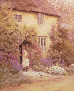 Eine Hüttentür von Helen Allingham