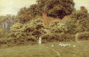 Ein Cottage in Farringford, Isle of Wight von Helen Allingham