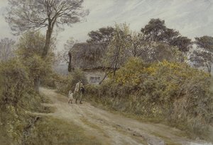 Ein Cottage auf der Isle of Wight von Helen Allingham