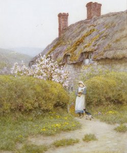 Ein Cottage in Dorsetshire von Helen Allingham