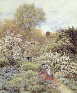 Ein Garten im Frühling von Helen Allingham