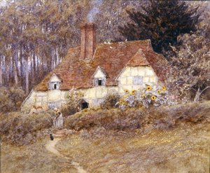 Ein Cottage in Surrey von Helen Allingham