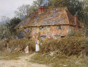 Ein altes Surrey Cottage von Helen Allingham