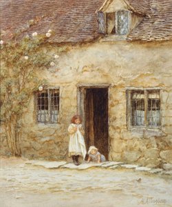 An der Hüttentür von Helen Allingham