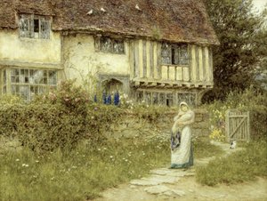 Neben dem alten Kirchentorhof, Smarden, Kent von Helen Allingham