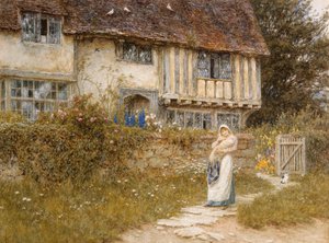 Neben dem alten Kirchentorhof, Smarden, Kent von Helen Allingham