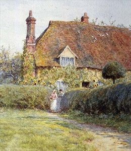 An einem Hüttentor von Helen Allingham