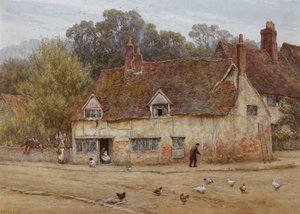 Beim alten Cottage von Helen Allingham