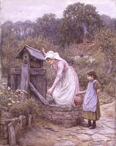 Wasser holen von Helen Allingham