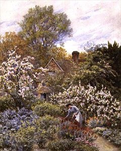Garten im Frühling von Helen Allingham