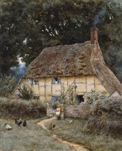 Auf der Brook Road, in der Nähe von Witley von Helen Allingham