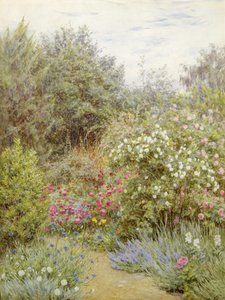 Rosen im Garten von Gertrude Jekyll, Surrey von Helen Allingham