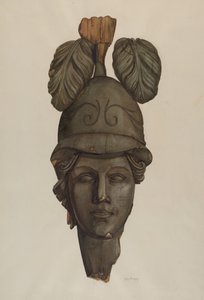 Kopf einer Statue: Minerva von Helen Bronson