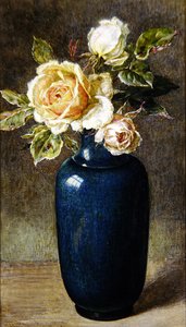 Vase mit Rosen