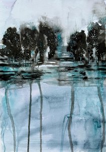 Dunkle Waldreflexion von Helena Ryhle