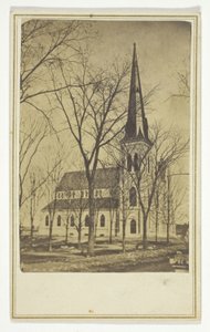 Ohne Titel (Kirche mit spitzem Turm)