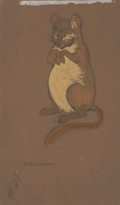 Siebenschläfer (Kostümentwurf für Alice im Wunderland, 1915) von Henderson, William Penhallow