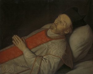 Porträt von Joannes Putkamer (1600-1671) auf seinem Sterbebett