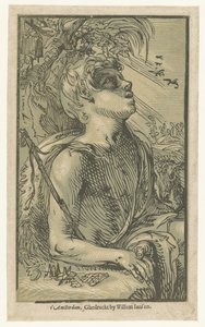Johannes der Täufer in der Wildnis von Hendrick Goltzius (attributed to)