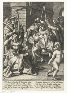 Die Ehewaage von Hendrick Goltzius (attributed to workshop of)
