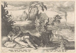 Apollo und Coronis von Hendrick Goltzius (workshop of)