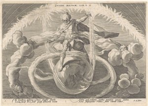 Die Schöpfung der vier Elemente von Hendrick Goltzius (workshop of)