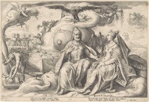 Diskussion zwischen Jupiter und Juno