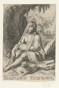 Johannes der Täufer von Hendrick Goltzius (workshop of)
