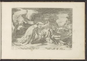 Juno verwandelt Kallisto in einen Bären von Hendrick Goltzius (workshop of)