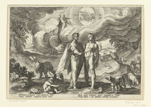 Prometheus schenkt den Menschen das Feuer von Hendrick Goltzius (workshop of)