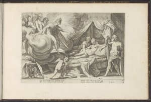 Venus und Mars ertappt von Hendrick Goltzius (workshop of)
