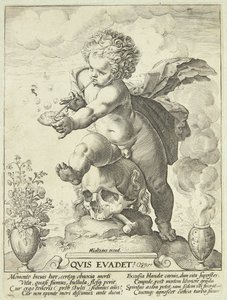 Allegorie der Vergänglichkeit des Lebens ("Quis Evadet?") von Hendrick Goltzius