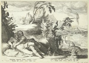 Apollon und Koronis von Hendrick Goltzius