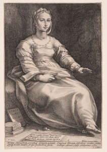 Kalliope, die Muse der epischen Dichtung und Beredsamkeit, aus Die neun Musen