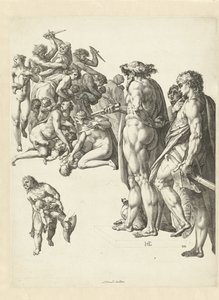 Der Kindermord von Bethlehem von Hendrick Goltzius
